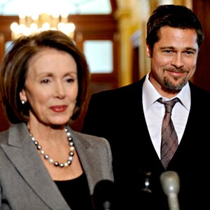 Nancy Pelosi, Brad Pitt