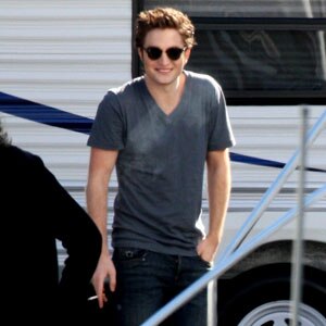 Robert Pattinson, New Moon set