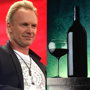 Sting, Wine Bottle and Glass