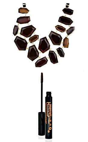 Joan Rivers Faceted Crystal Bib Necklace, Too Faced Hot Chocolate Lash Injection Pinpoint Mascara