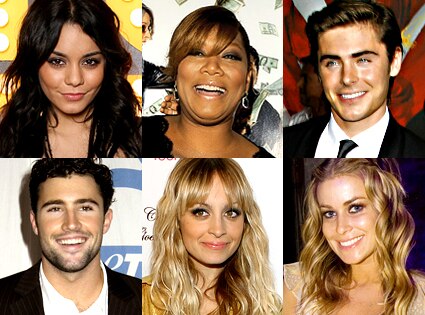 Vanessa Hudgens, Queen Latifah, Zac Efron, Brody Jenner, Nicole Richie, Carmen Electra