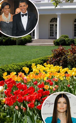 Rose Garden, Michelle Obama, Barack Obama, Fergie