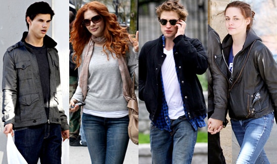 Taylor Lautner, Rachel LeFevre, Robert Pattinson, Kristen Stewart