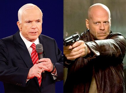 John McCain, Bruce Willis