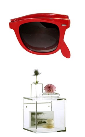 Girl Props Folding Wayfarers, CB2 Format Cube
