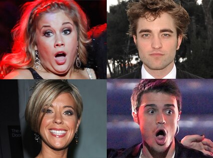 Shawn Johnson, Robert Pattinson, Kate Gosselin, Kris Allen