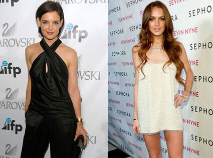 Katie Holmes, Lindsay Lohan
