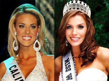 Miss California Carrie Prejean, Miss Washington Tara Turnure