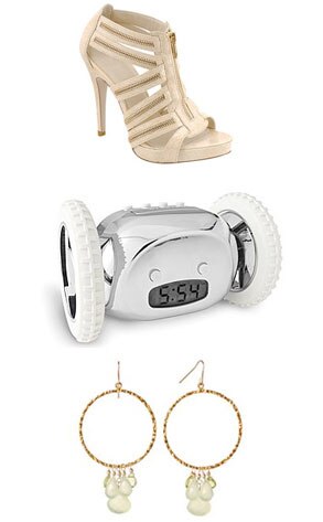 Deux Gladiator Booties, Chrome Clocky, Anthropologie Tree Earrings, 