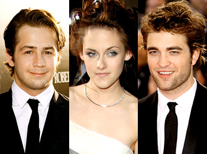 Michael Angarano, Kristen Stewart, Robert Pattinson Jeff Vespa/Getty Images; 