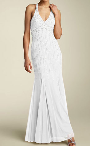 Sean Collection Sequined Stretch Mesh Dress
