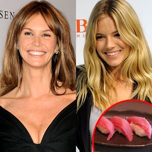 Elle MacPherson, Sienna Miller, Sushi
