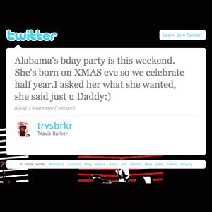 Travis Barker, Twitter Page