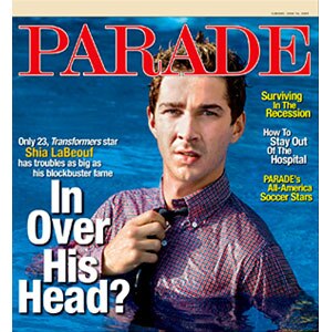 Shia LaBeouf, Parade Cover