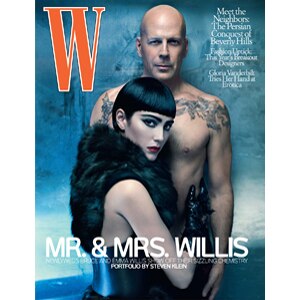 Bruce Willis, Emma Willis W Magazine Cover