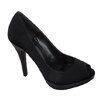 Go Jane Suede Peep Toe Heel