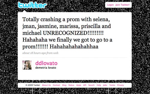 Demi Lovato, Twitter Page twitter.com/ddlovato