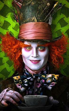 Johnny Depp, Alice in Wonderland Disney. The Tim Burton-ized version of 