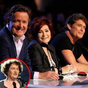 Piers Morgan, Sharon Osbourne, David Hasselhoff, Susan Boyle, America's Got Talent