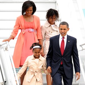 Barack Obama, Michelle Obama, Malia Obama, Sasha Obama