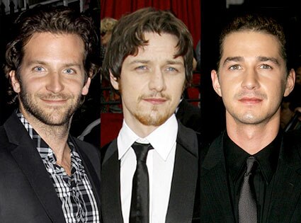 Bradley Cooper, James McAvoy, Shia Labeouf