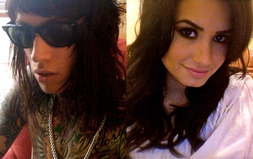 Twitter lovers Demi Lovato and Metro Station front man or more importantly