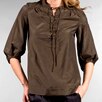 Paul and Joe Sister Lace Up Front Blouse