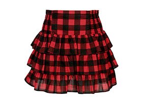 Forever 21 Tiered Plaid Skirt