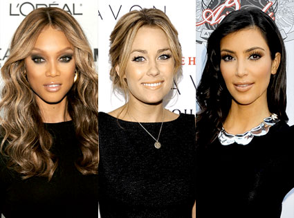 Tyra Banks, Lauren Conrad, Kim Kardashian Dimitrios Kambouris/Getty Images; 