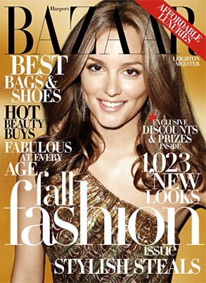 Harper's Bazaar Cover, Leighton Meester