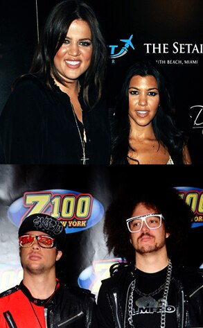 Khloe Kardashian, Kourtney Kardashian, LMFAO