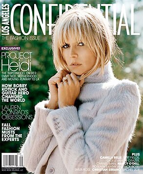 Heidi Klum, Los Angeles Confidential Magazine, Cover