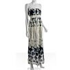 Haven Blue Tie Dye Stripe 'Capri' Maxi Strapless Dress