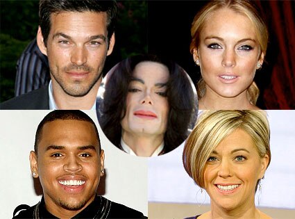 Eddie Cibrian, Lindsay Lohan, Chris Brown, Kate Gosselin, Michael Jackson