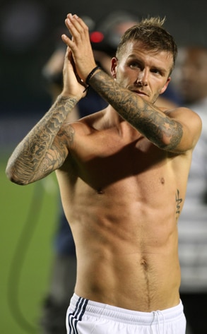 david beckham playing soccer. David Beckham Getty Images