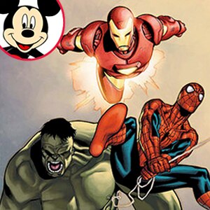Marvel Comics, Spiderman, Hulk, Iron Man, Mickey Mouse