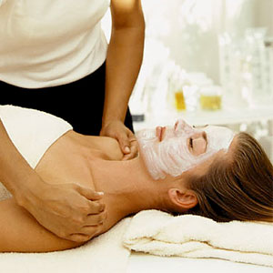 Spa Massage and Facial, Stock Image
