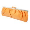 Stefanie's Ruched Baguette Clutch Handbag Orange