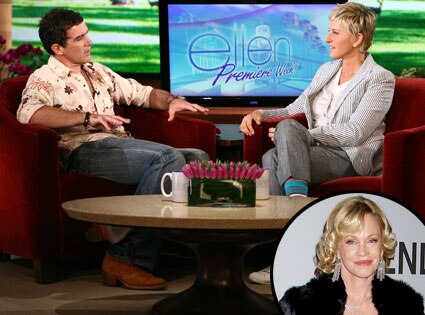 Ellen DeGeneres, Antonio Banderas, Melanie Griffith