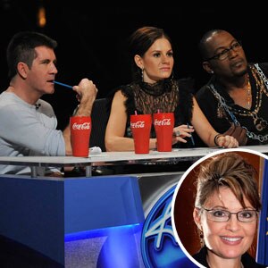 American Idol, Simon Cowell, Kara DioGuardi, Randy Jackson, Sarah Palin