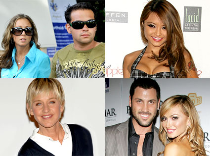 Jon Gosselin, Hailey Glassman, Tila Tequila, Ellen DeGeneres, Maksim Chermovskiy, Karina Smirnoff