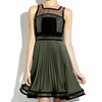 Christopher Kane Silk and Velvet Dress