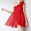 Aqua Short One Shoulder Dress