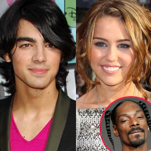 Joe Jonas, Miley Cyrus, Snoop Dogg