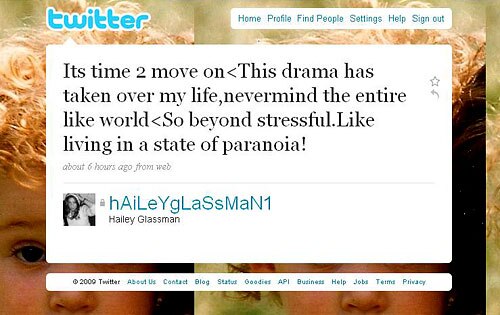 Hailey Glassman, Twitter