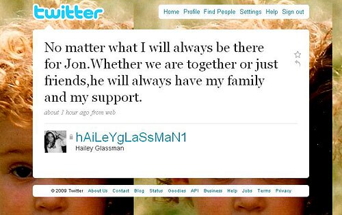 Hailey Glassman, Twitter