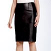 Ellen Tracy Leather Pencil Skirt