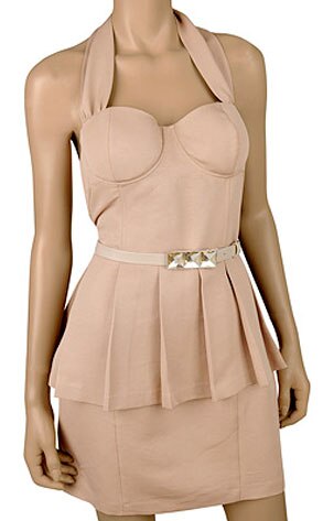 Forever 21 Belted Halter Dress