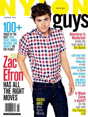 Zac Efron, Nylon