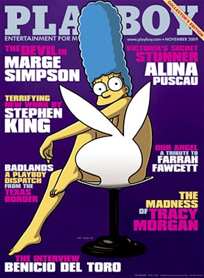 Marge Simpson, Playboy, Cover